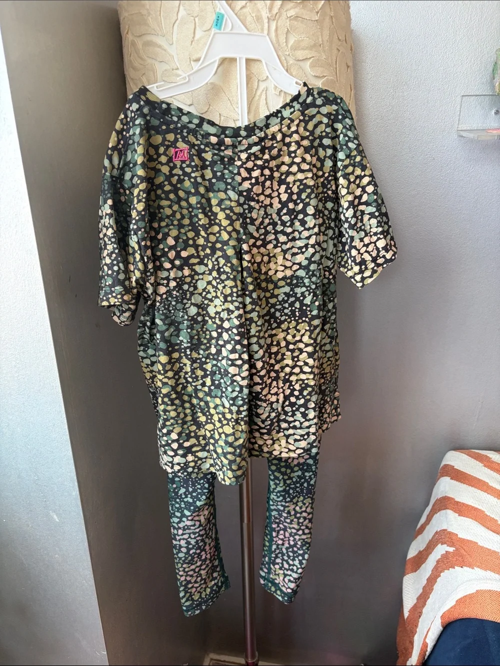 Munster Kids Black Green Multi-Dot Short Sleeve set